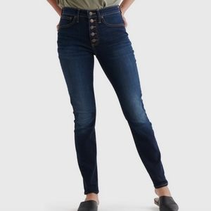 Lucky Brand Bridgett High Rise Skinny Jeans Dark Wash Ankle Cropped size 2 / 26A